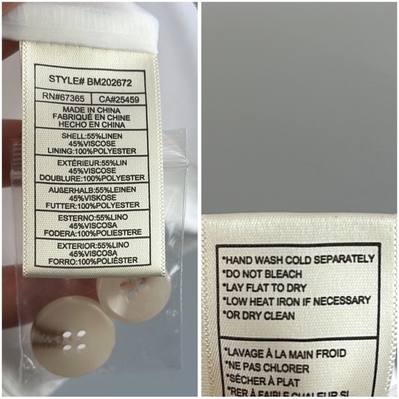 NWT Steve Madden On The Edge White Linen Blazer Size XS - Picture 13 of 16